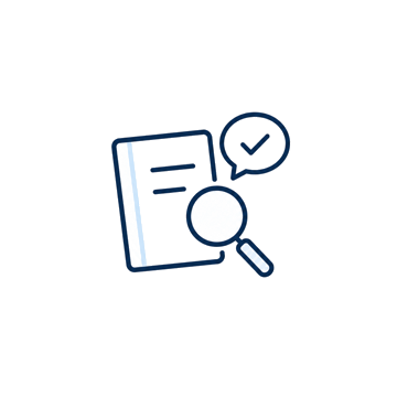途中式を確認する虫眼鏡のイラスト